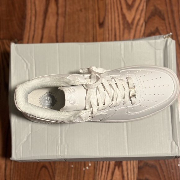 Nike Air Force 1 All-White Sneakers - Picture 3 of 3